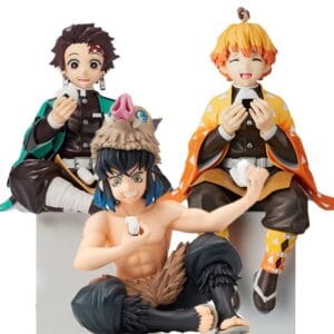 action figure demon slayer Kyojuro Rengoku, Zenitsu e Nezuko