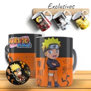 caneca naruto chaveiro