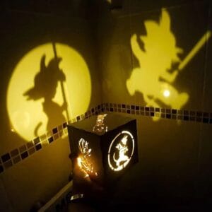 Luminaria cubo projetor DragonBall