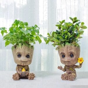 Baby Groot Vaso De Flores