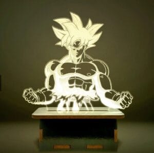 Luminária Dragon Ball Goku Instinto Superior Completo
