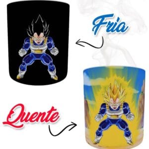 Caneca Mágica Dragon Ball Z Vegeta Super Saiyajin